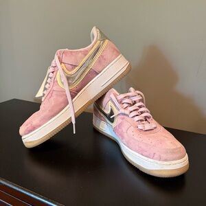 Nike Pink and Silver Women's Sneakers